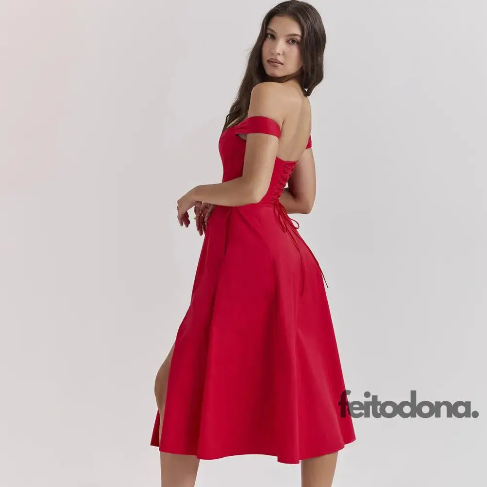 Vestido Midi Espartilho