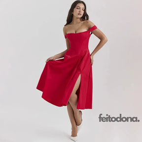 Vestido Midi Espartilho