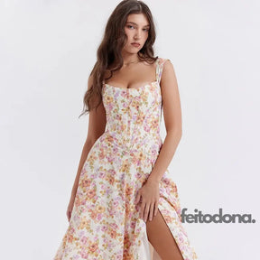 Vestido Midi Espartilho