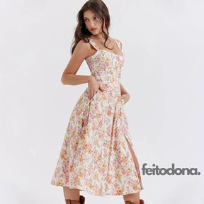 Vestido Midi Espartilho