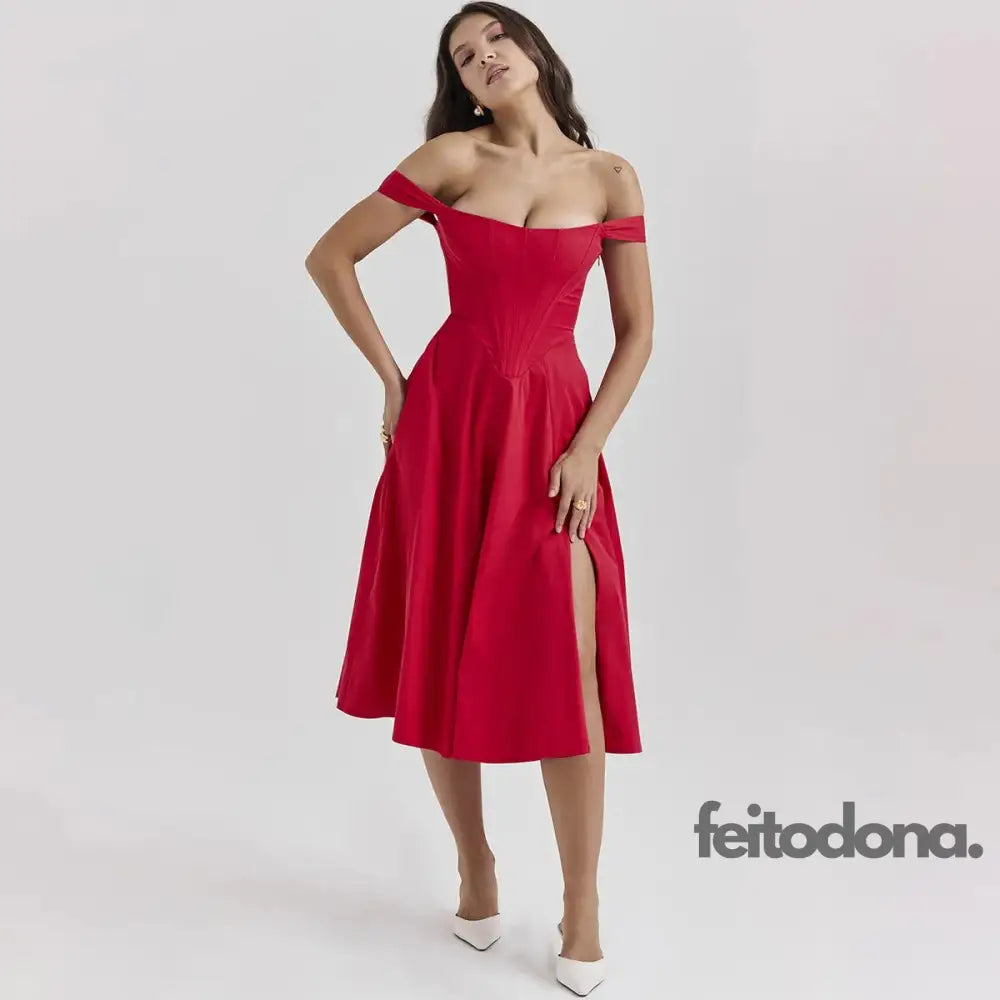 Vestido Midi Espartilho