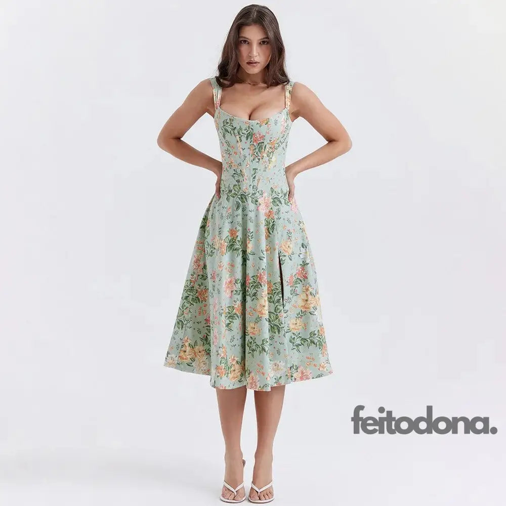 Vestido Midi Espartilho