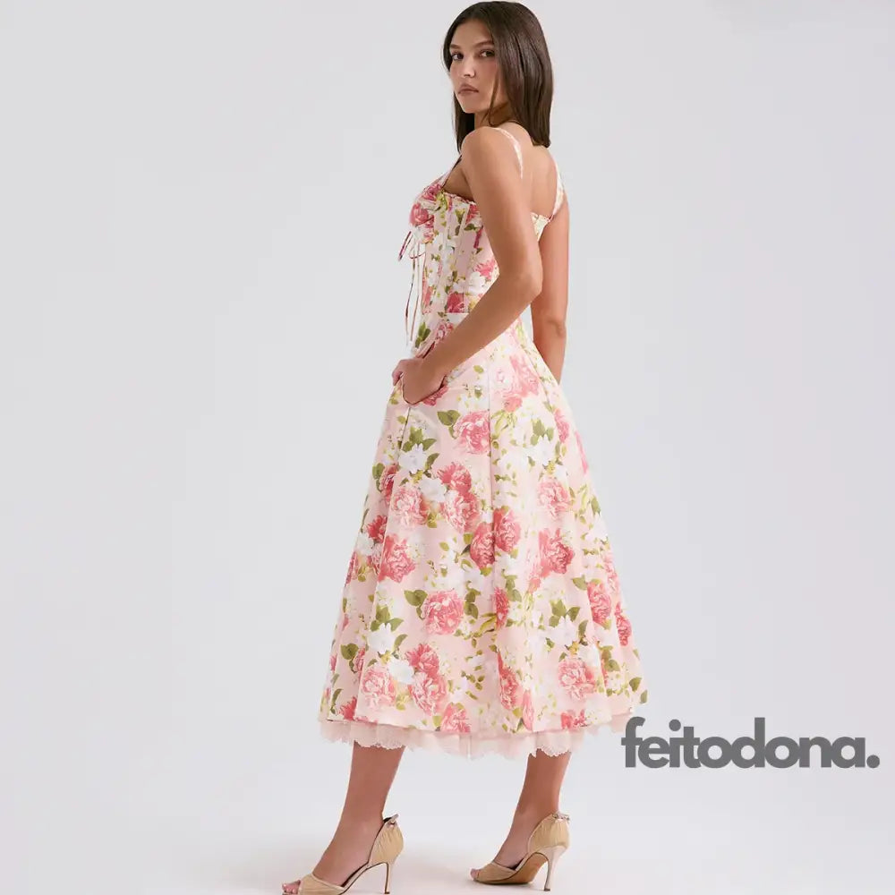 Vestido Midi Floral