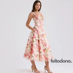 Vestido Midi Floral