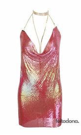 Vestido Party Charmaint Rosa Glow / P