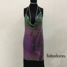 Vestido Party Charmaint Verde Glow / P