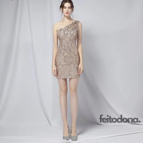 Vestido Party Jolie Dourado / P