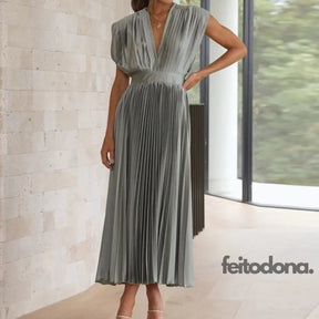 Vestido Plissado Maíra