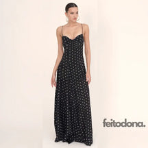 Vestido Poá Polka Preto / P