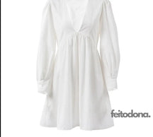 Vestido Puff Primavera Branco / P