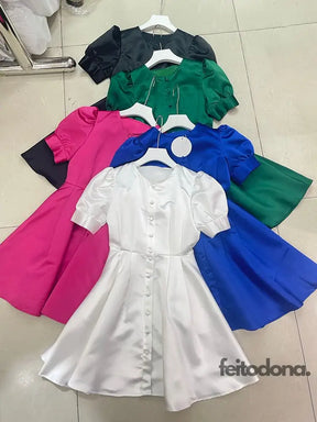 Vestido Puff Princesa Mariana