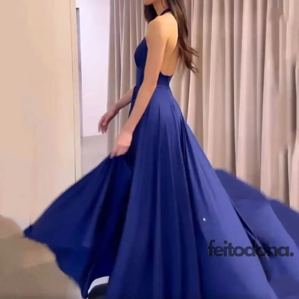 Vestido Sereia Azul