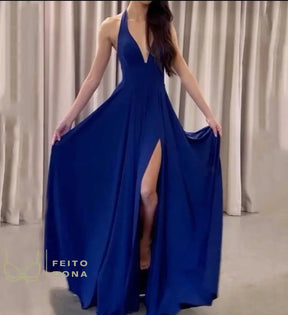 Vestido Sereia Azul